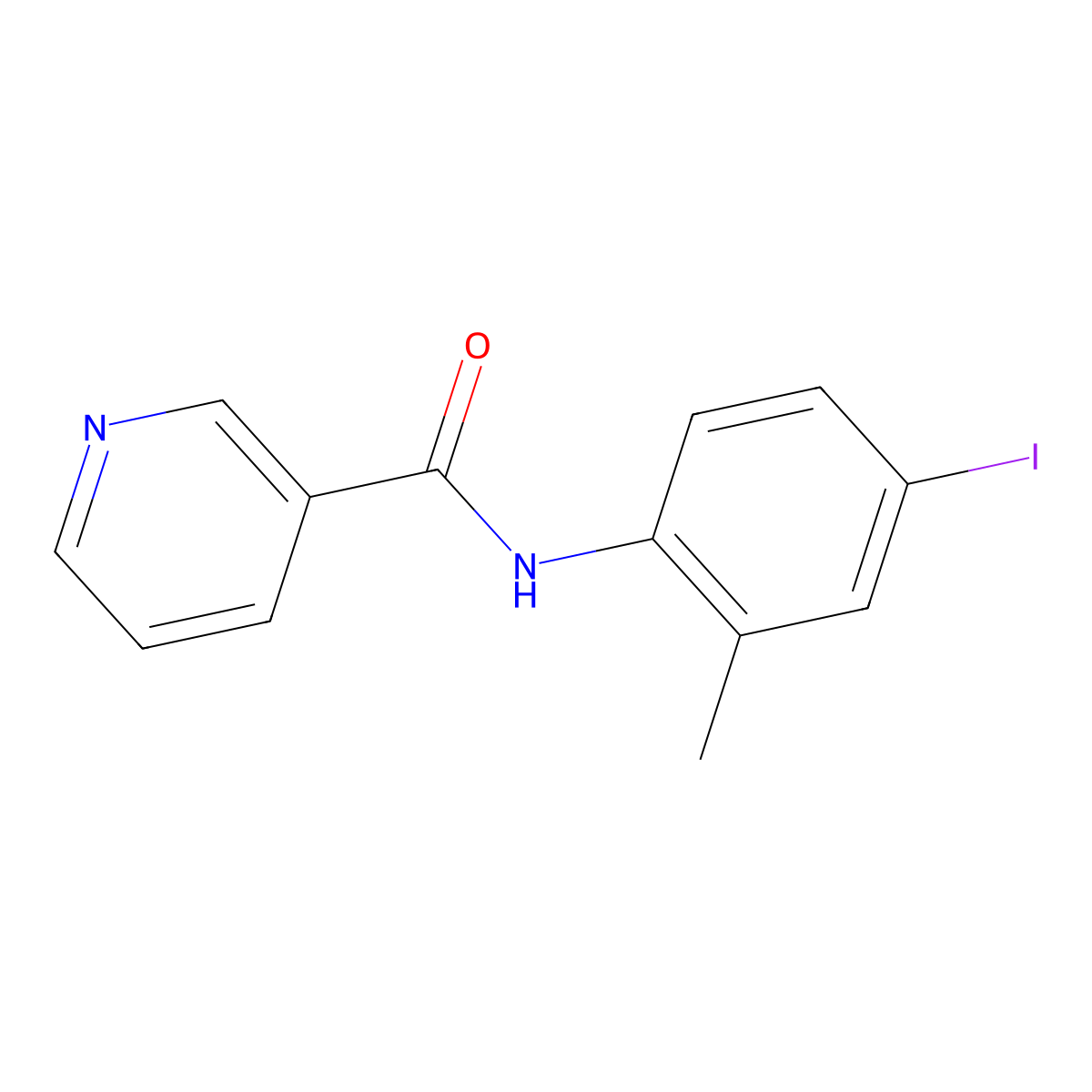 N-(4-Iodo-2-methylphenyl)nicotinamide molecular structure, CAS 319428-83-6