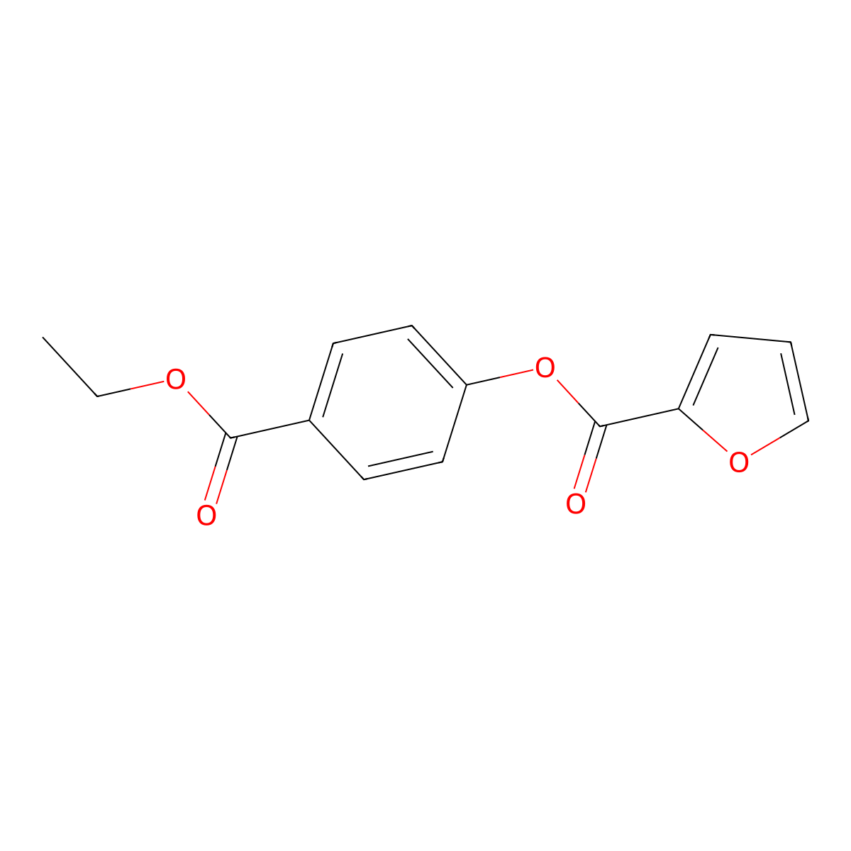 4-(Ethoxycarbonyl)phenyl 2-furoate molecular structure, CAS 319429-01-1
