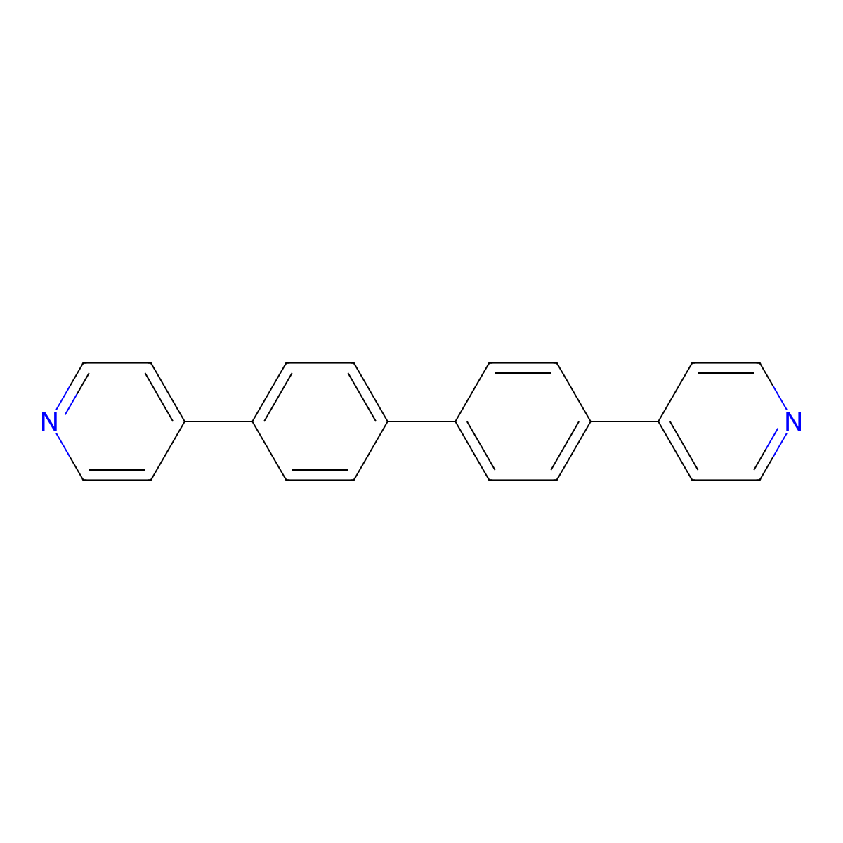 4,4'-Di(pyridin-4-yl)-1,1'-biphenyl molecular structure, CAS 319430-87-0