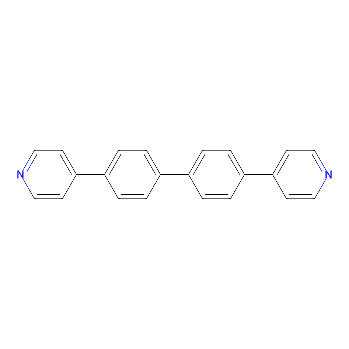 4,4'-Di(pyridin-4-yl)-1,1'-biphenyl molecular structure, CAS 319430-87-0