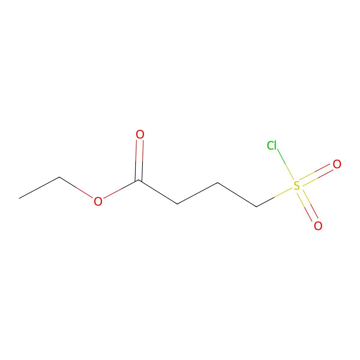Ethyl 4-(chlorosulfonyl)butanoate molecular structure, CAS 319452-60-3
