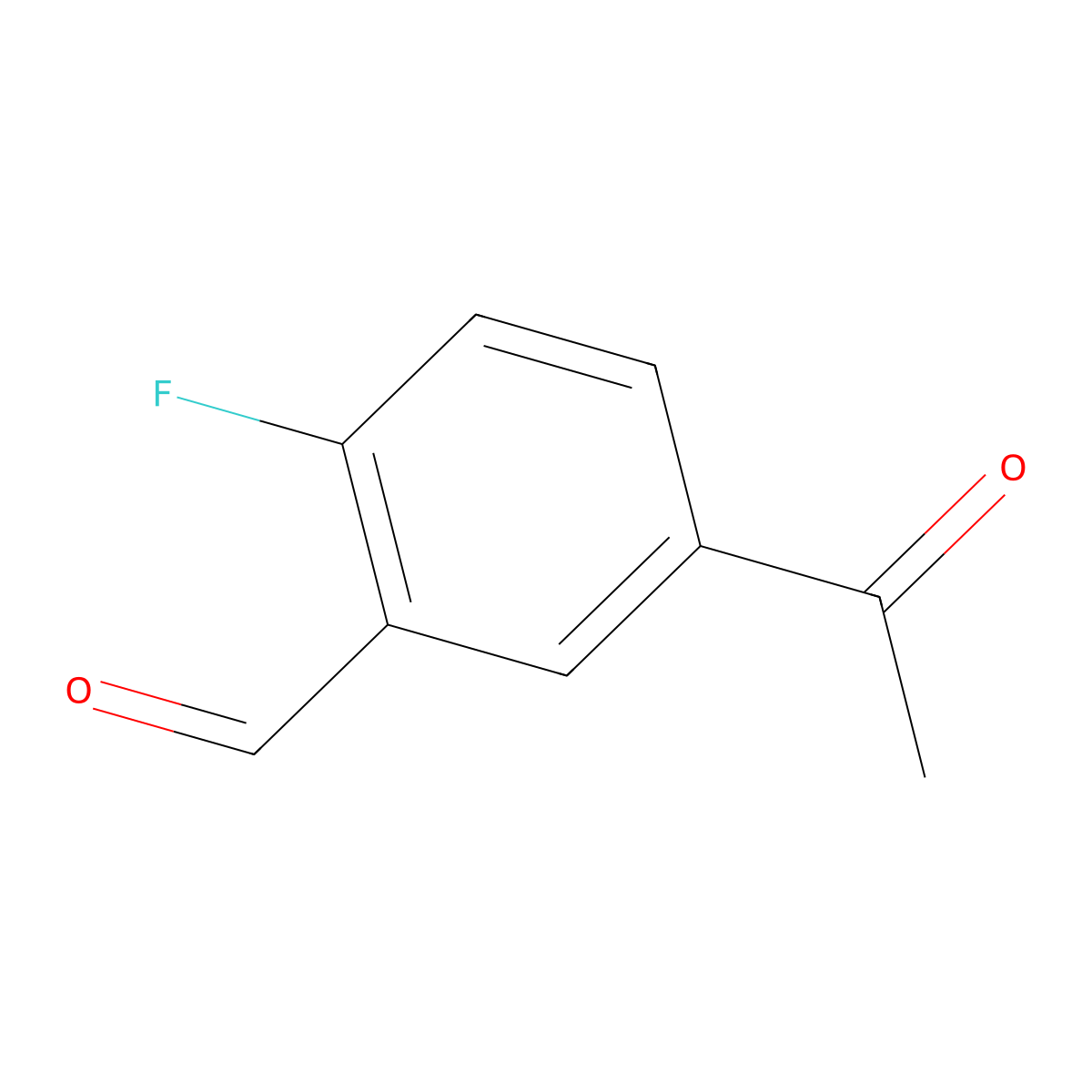 5-Acetyl-2-fluorobenzaldehyde molecular structure, CAS 319454-87-0