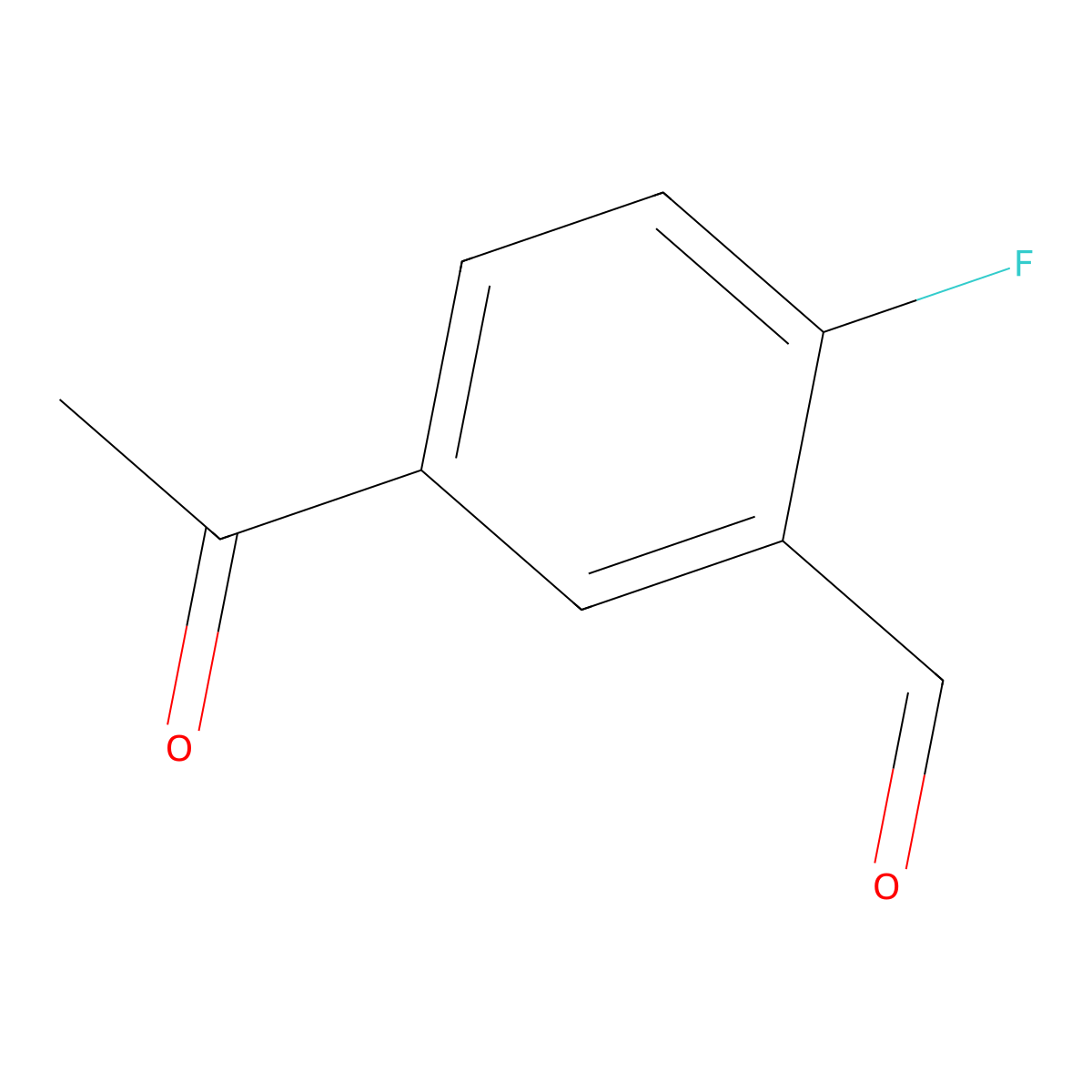 5-Acetyl-2-fluorobenzaldehyde molecular structure, CAS 319454-87-0