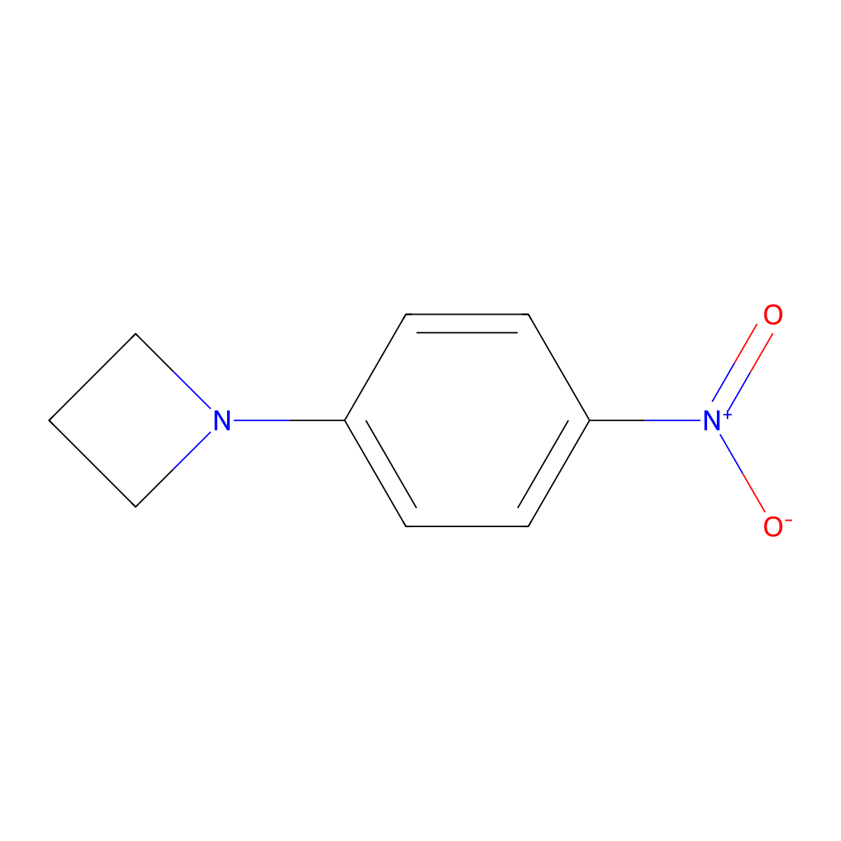1-(4-Nitrophenyl)azetidine molecular structure, CAS 31947-44-1