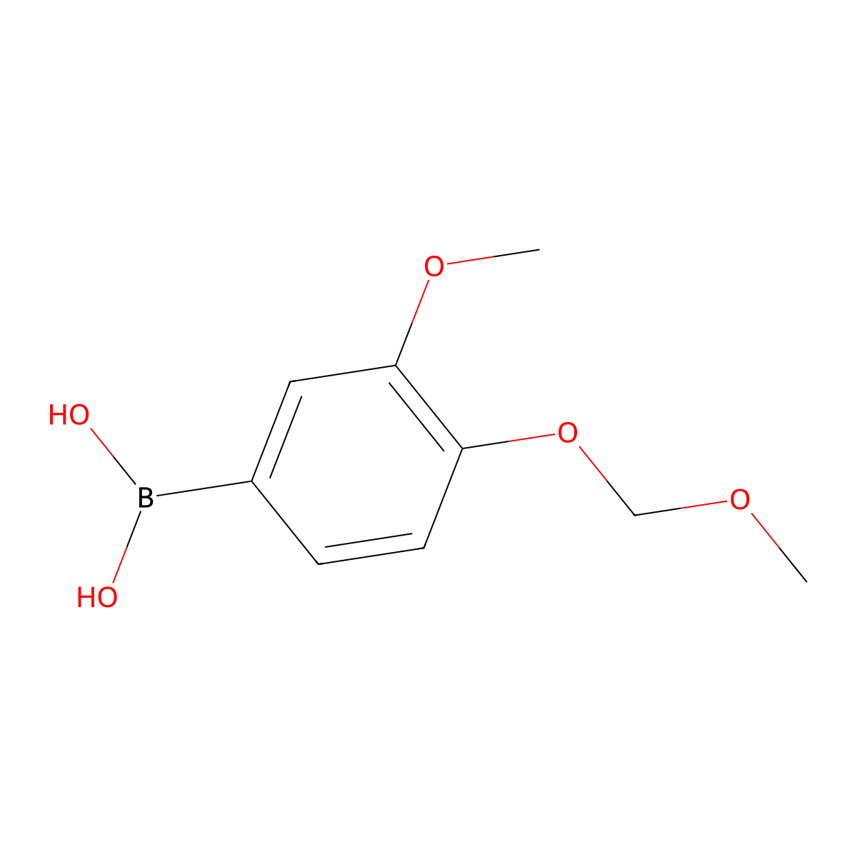 3-Methoxy-4-(methoxymethoxy)phenylboronic acid molecular structure, CAS 319472-55-4