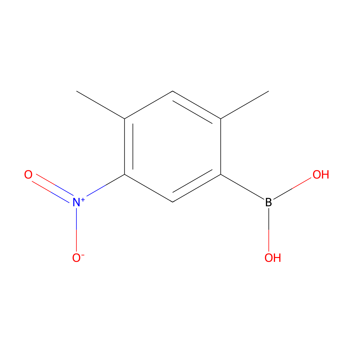 (2,4-Dimethyl-5-nitrophenyl)boronic acid molecular structure, CAS 319474-09-4