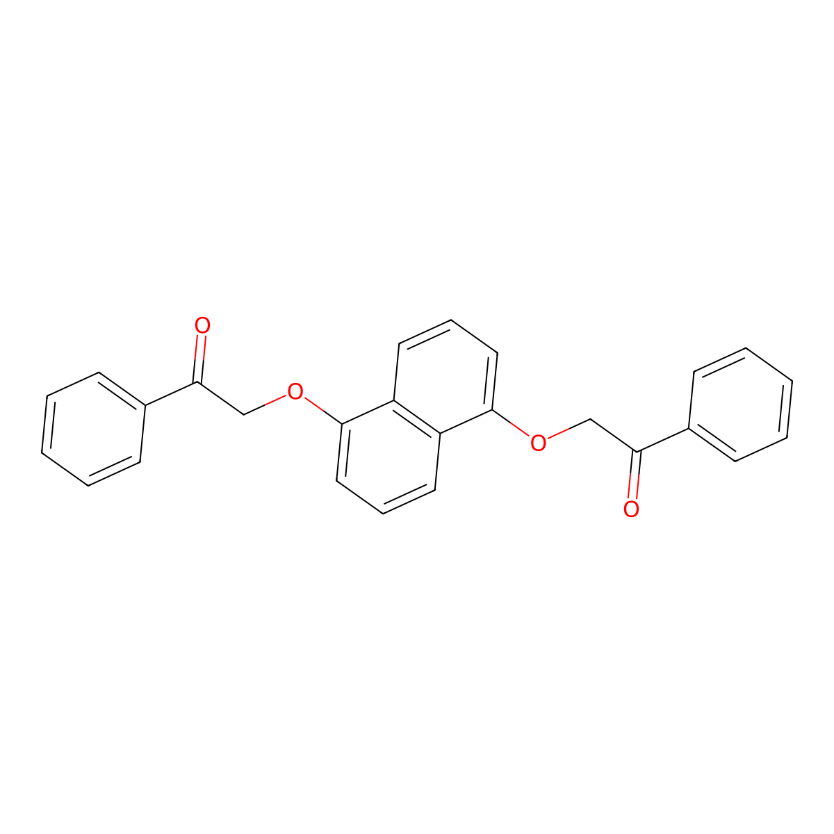 2-{[5-(2-Oxo-2-phenylethoxy)-1-naphthyl]oxy}-1-phenyl-1-ethanone molecular structure, CAS 319482-15-0