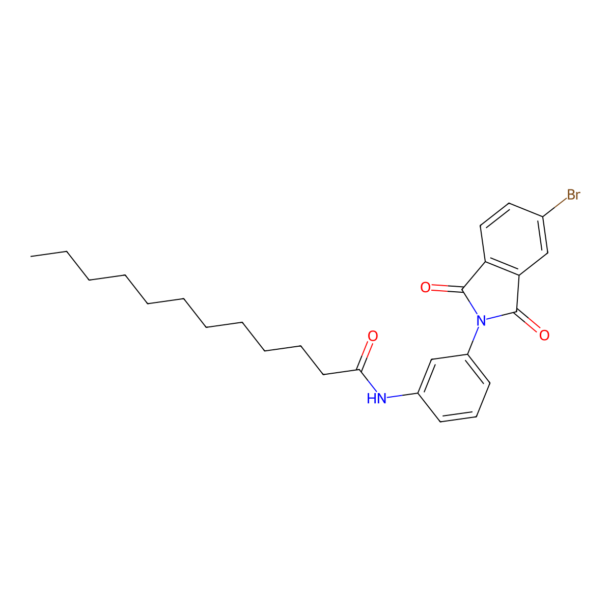N-[3-(5-bromo-1,3-dioxoisoindol-2-yl)phenyl]dodecanamide molecular structure, CAS 319489-62-8