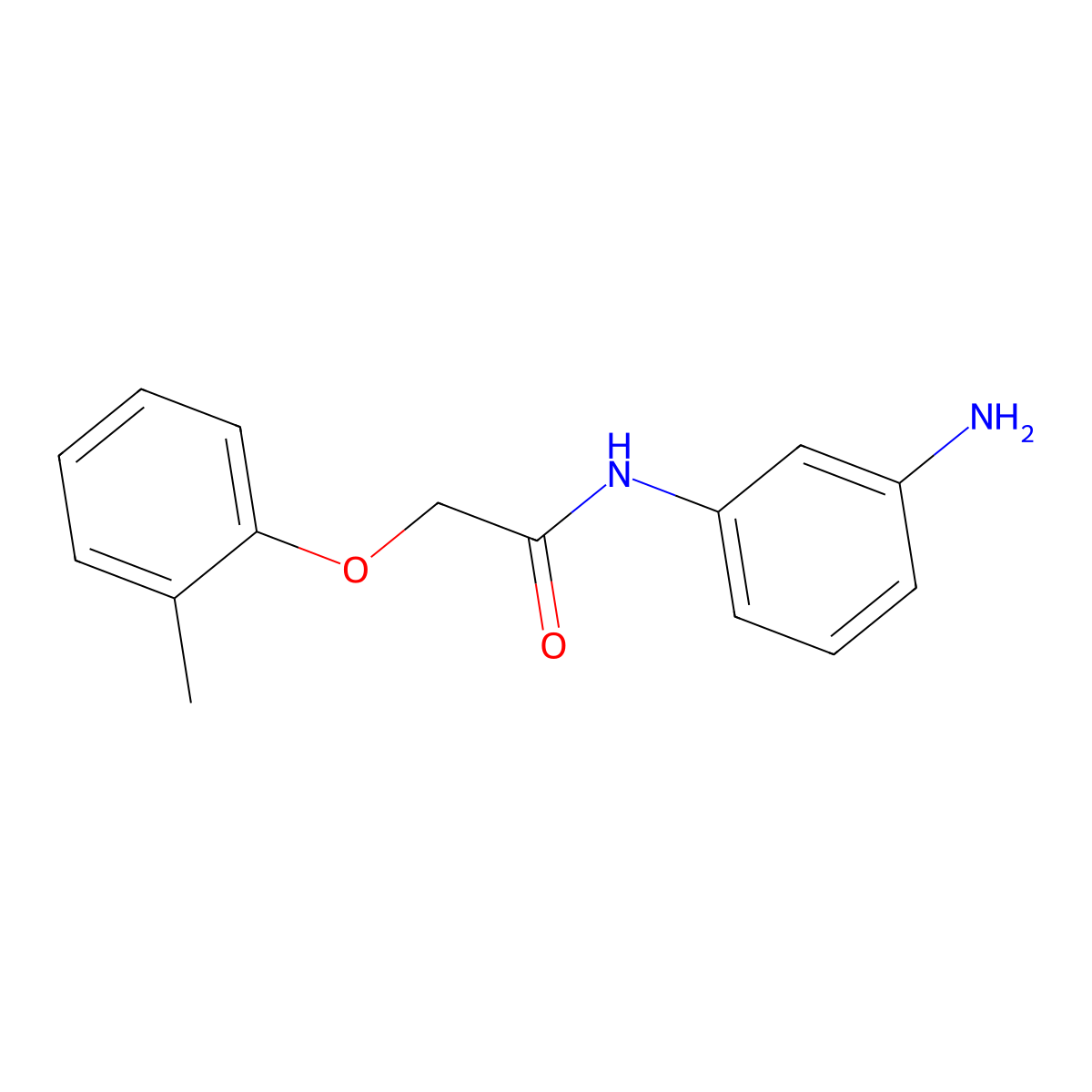 N-(3-Aminophenyl)-2-(2-methylphenoxy)acetamide molecular structure, CAS 319489-63-9