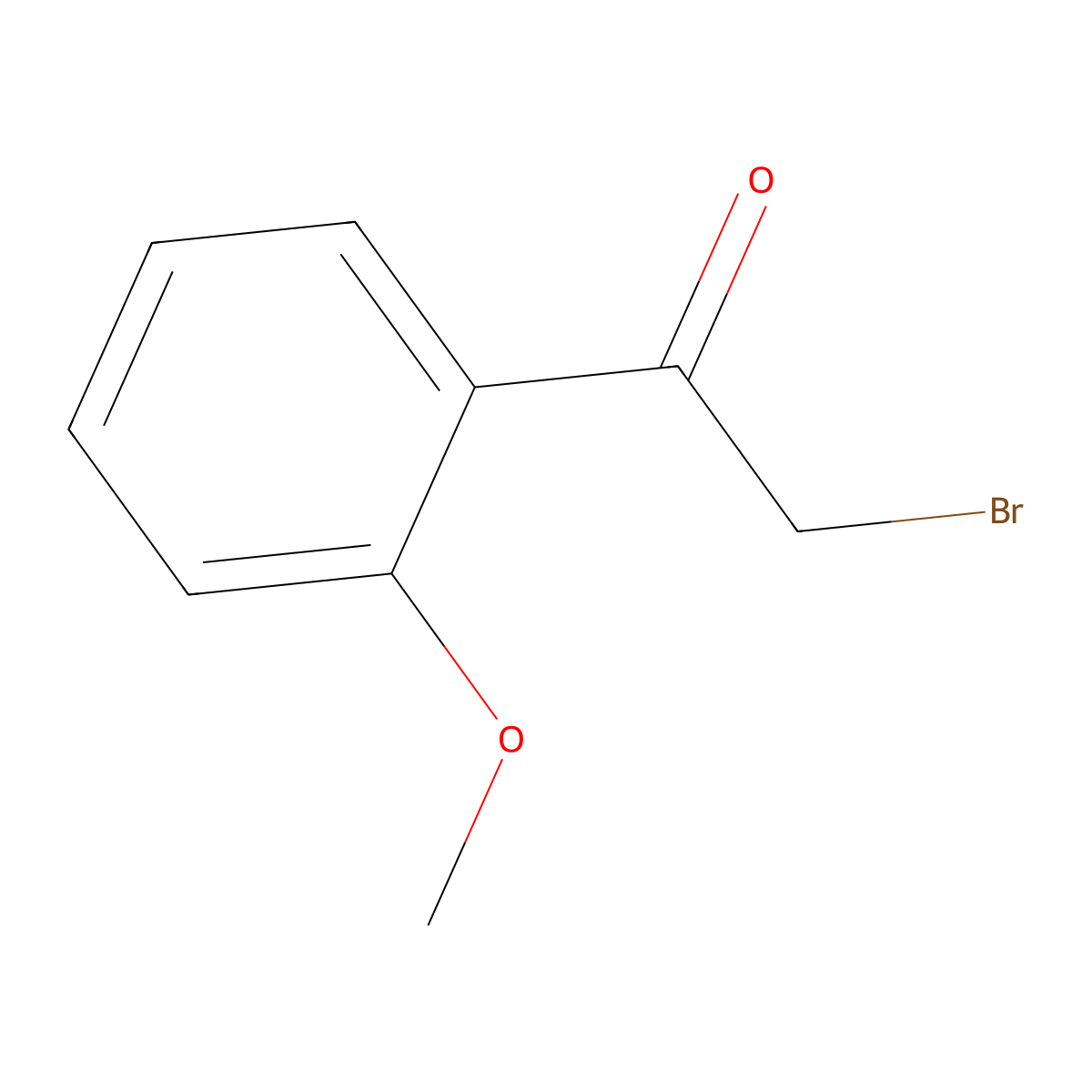 Bromomethyl 2-methoxyphenyl ketone molecular structure, CAS 31949-21-0