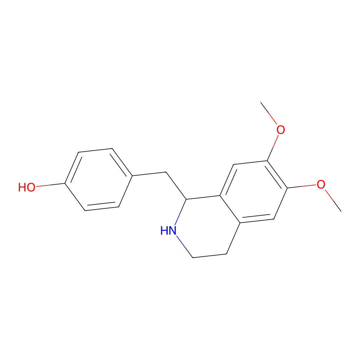 Norarmepavine molecular structure, CAS 3195-01-5
