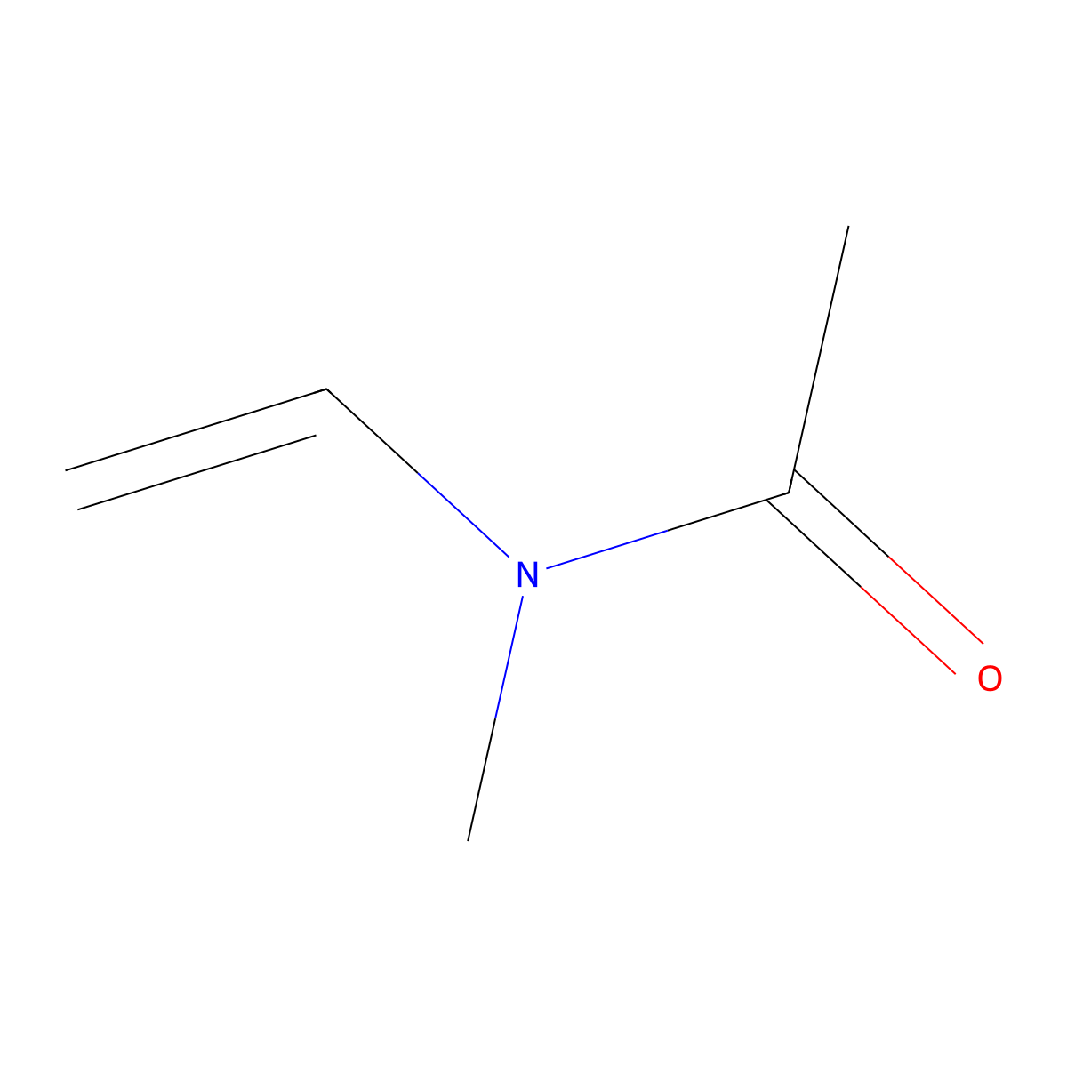 N-Methyl-N-vinylacetamide molecular structure, CAS 3195-78-6