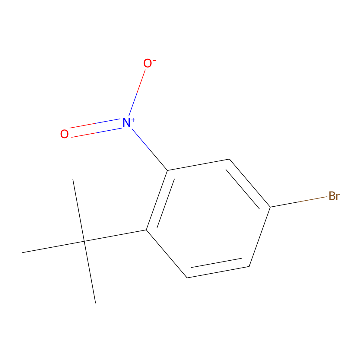 4-Bromo-1-(tert-butyl)-2-nitrobenzene molecular structure, CAS 31951-06-1