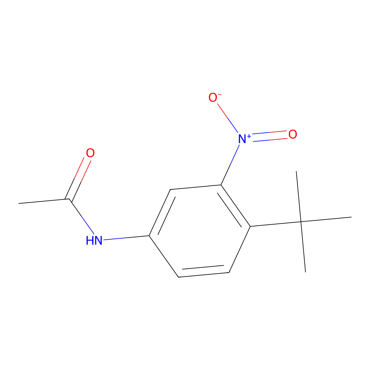 n-(4-Tert-butyl-3-nitrophenyl)acetamide molecular structure, CAS 31951-11-8