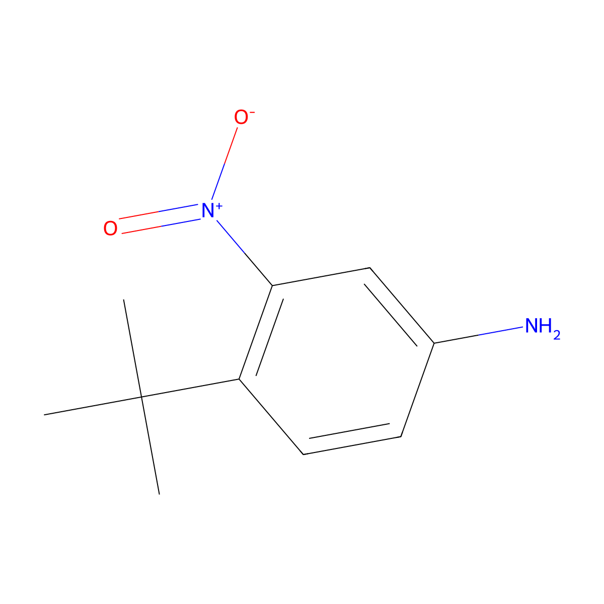 4-(Tert-butyl)-3-nitroaniline molecular structure, CAS 31951-12-9