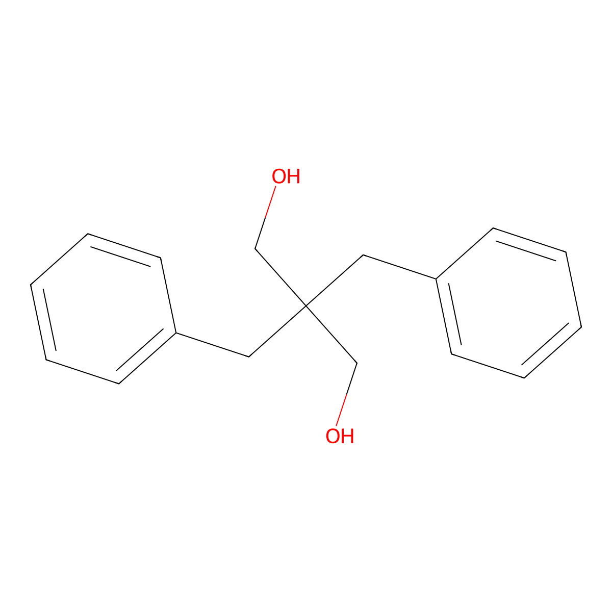 2,2-Dibenzyl-1,3-propanediol molecular structure, CAS 31952-16-6