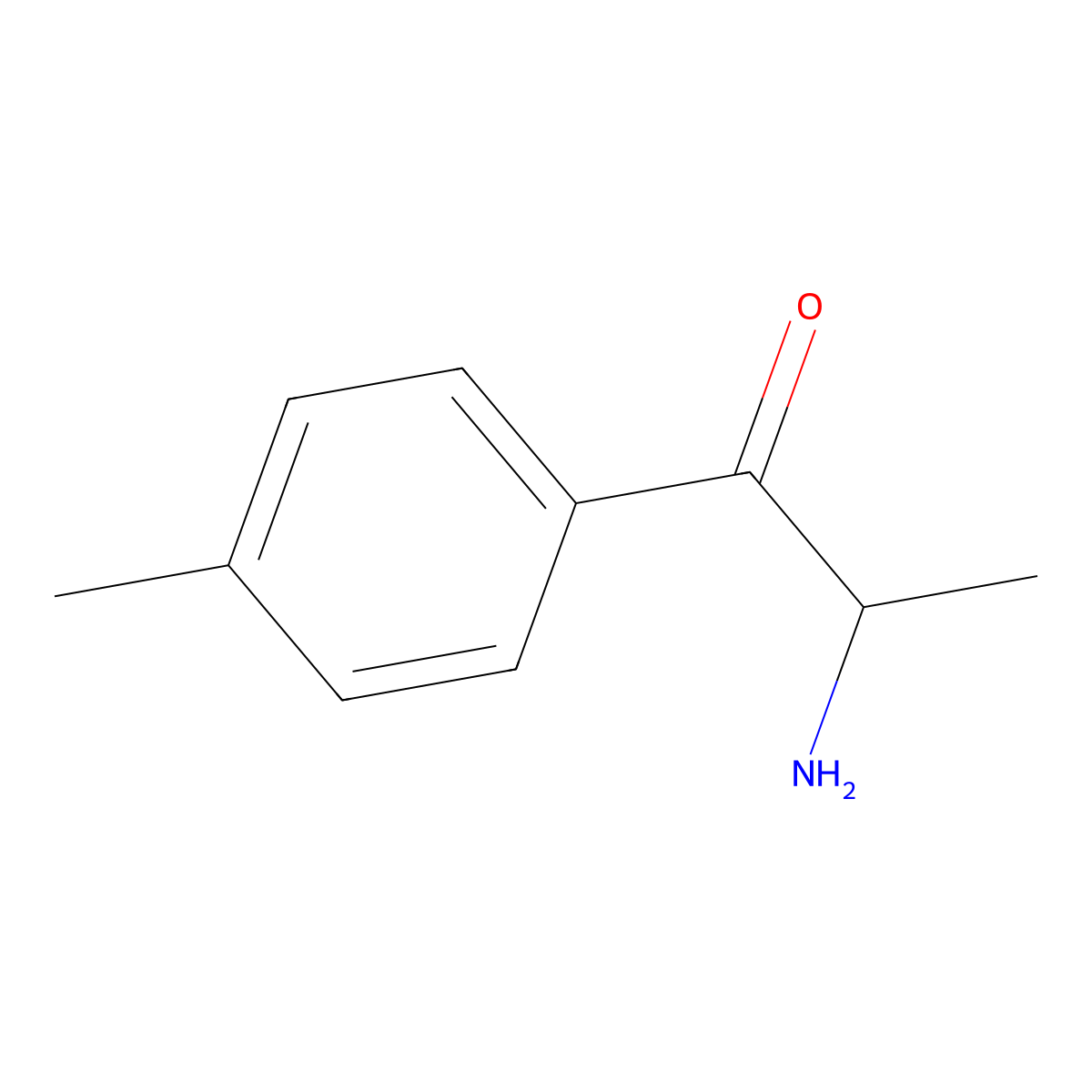 2-Amino-1-(4-methylphenyl)-1-propanone molecular structure, CAS 31952-47-3