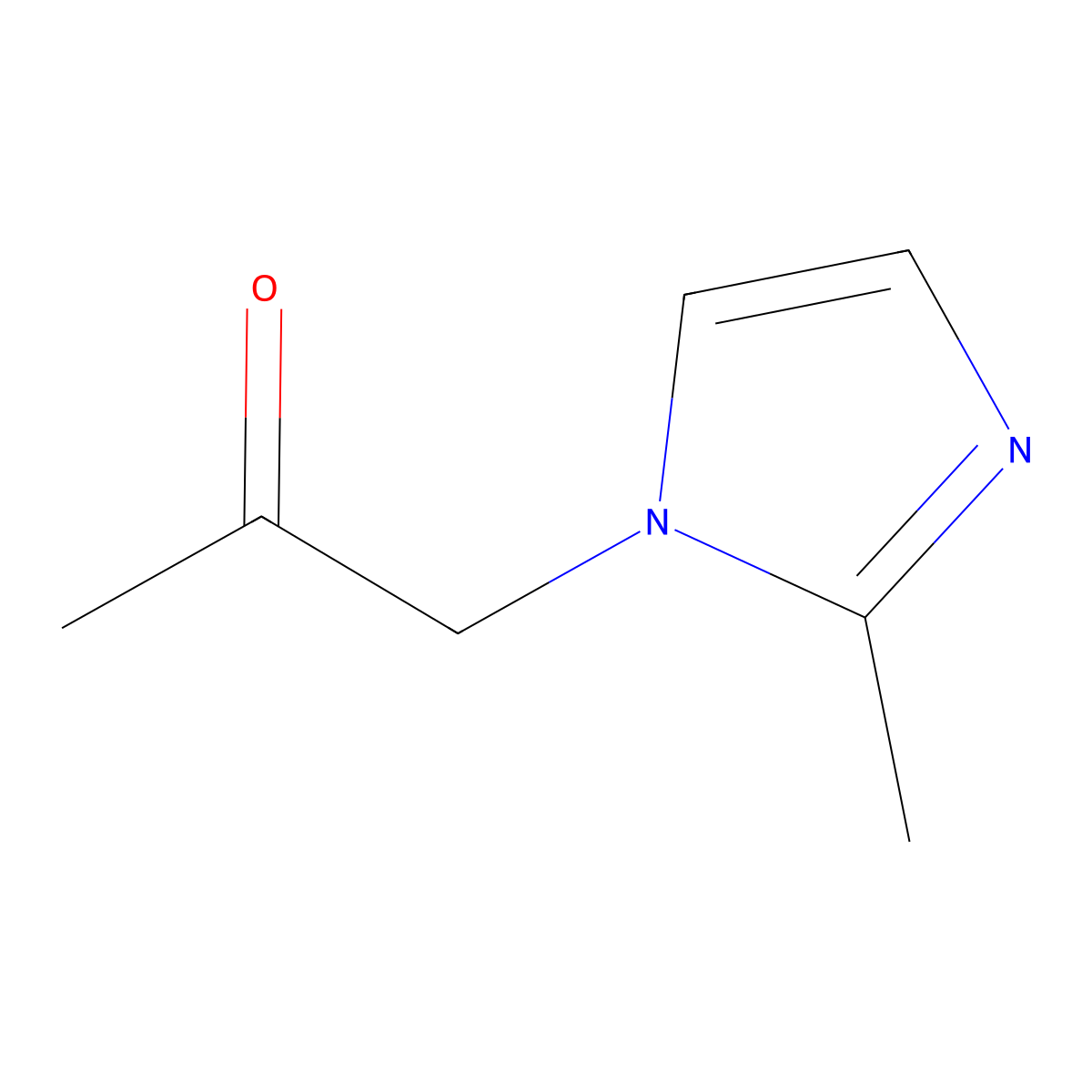 1-(2-Methyl-1H-imidazol-1-yl)propan-2-one molecular structure, CAS 31964-03-1