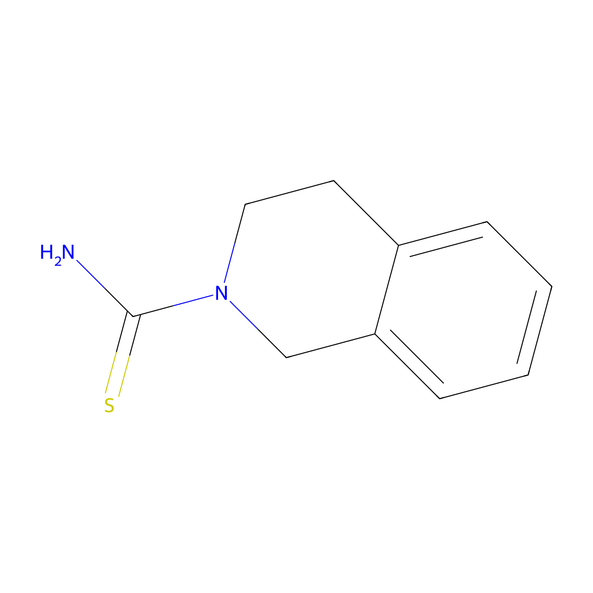 3,4-Dihydroisoquinoline-2(1H)-carbothioamide molecular structure, CAS 31964-52-0