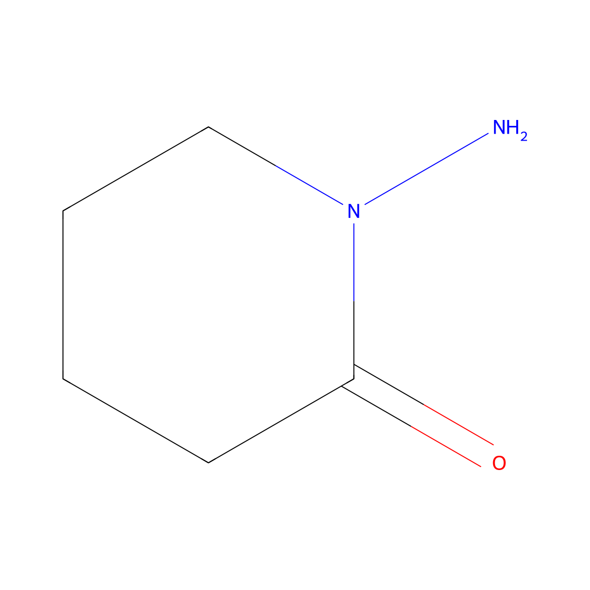 1-Aminopiperidin-2-one molecular structure, CAS 31967-09-6