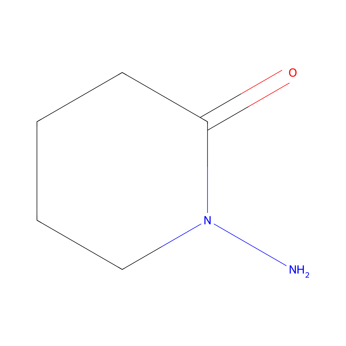 1-Aminopiperidin-2-one molecular structure, CAS 31967-09-6