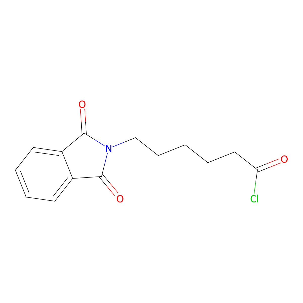 N-(6-Chloro-6-oxohexyl)phthalimide molecular structure, CAS 31968-60-2