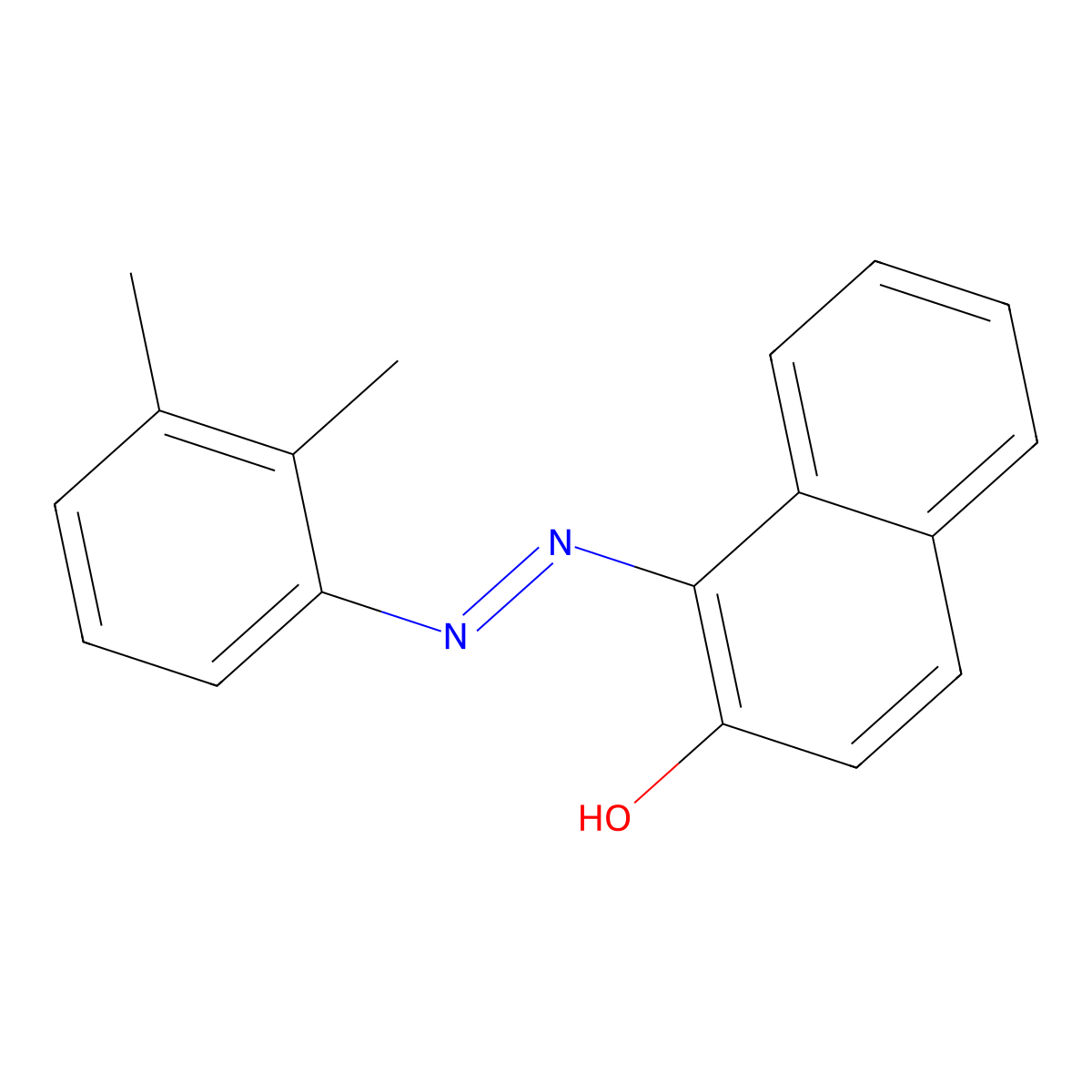 1-(2,3-Xylylazo)-2-naphthol molecular structure, CAS 31969-03-6