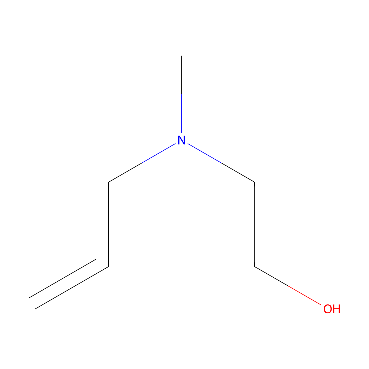 2-[Methyl(prop-2-enyl)amino]ethanol molecular structure, CAS 31969-04-7