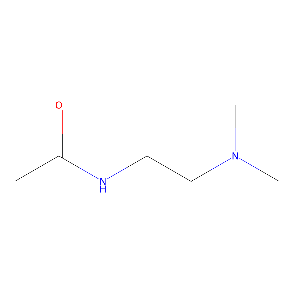 N-(2-(Dimethylamino)ethyl)acetamide molecular structure, CAS 3197-11-3
