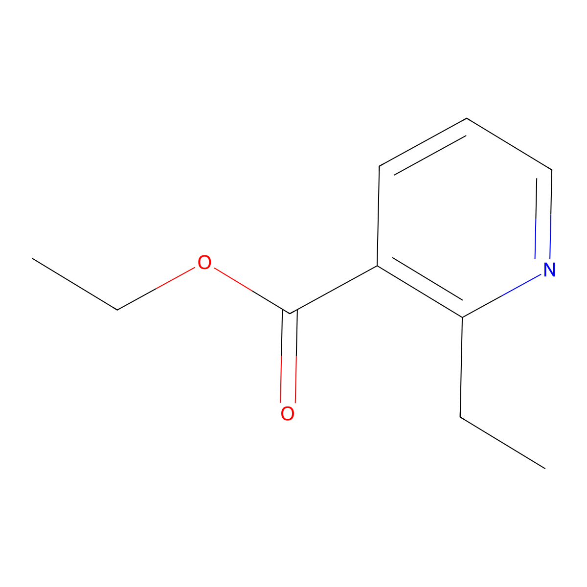 Ethyl 2-ethylnicotinate molecular structure, CAS 3197-39-5
