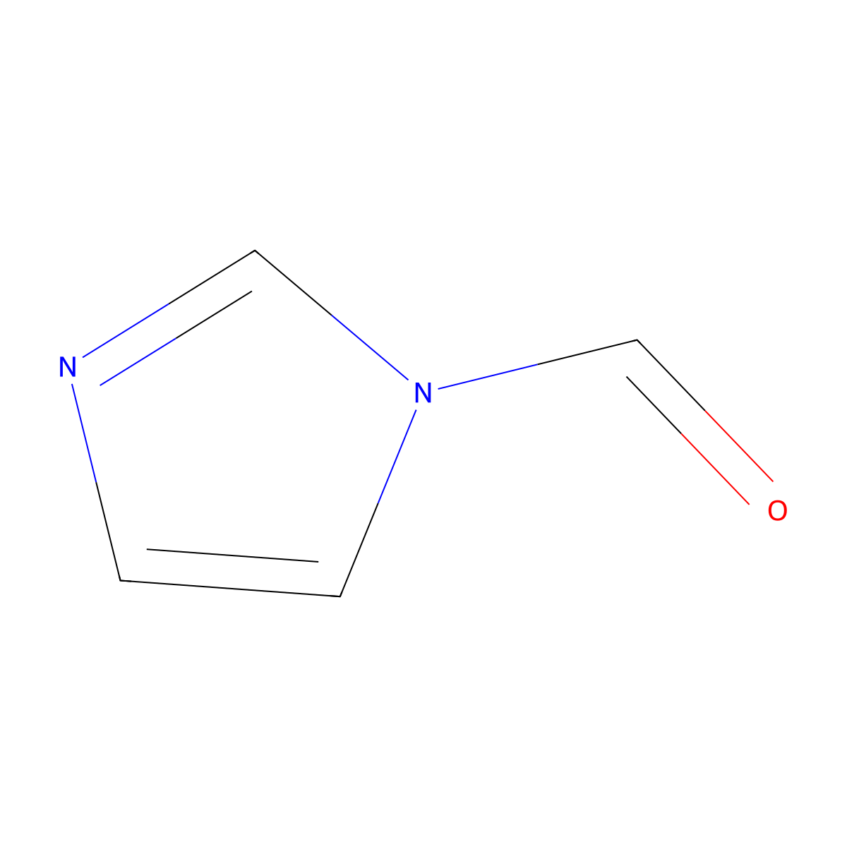 1H-imidazole-1-carboxaldehyde molecular structure, CAS 3197-61-3