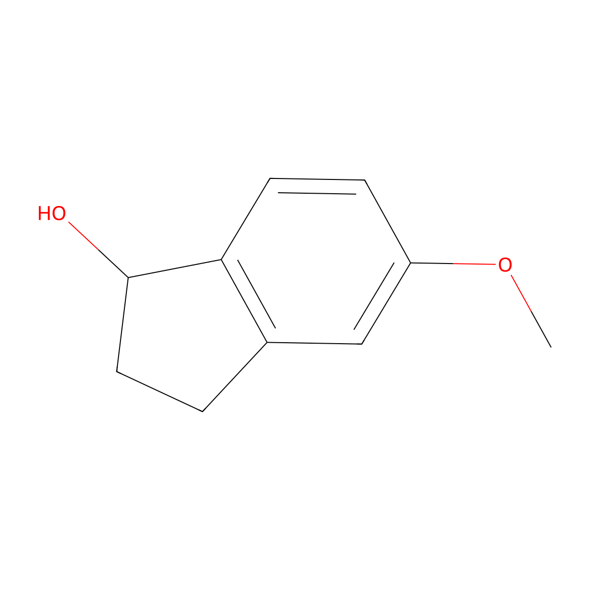 5-Methoxy-2,3-dihydro-1h-inden-1-ol molecular structure, CAS 3199-77-7