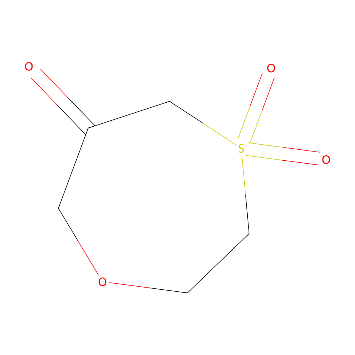 4,4-Dioxo-1,4-oxathiepan-6-one molecular structure, CAS 319909-11-0