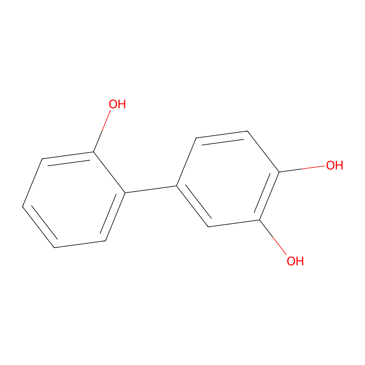 [1,1'-Biphenyl]-2,3',4'-triol molecular structure, CAS 319920-97-3