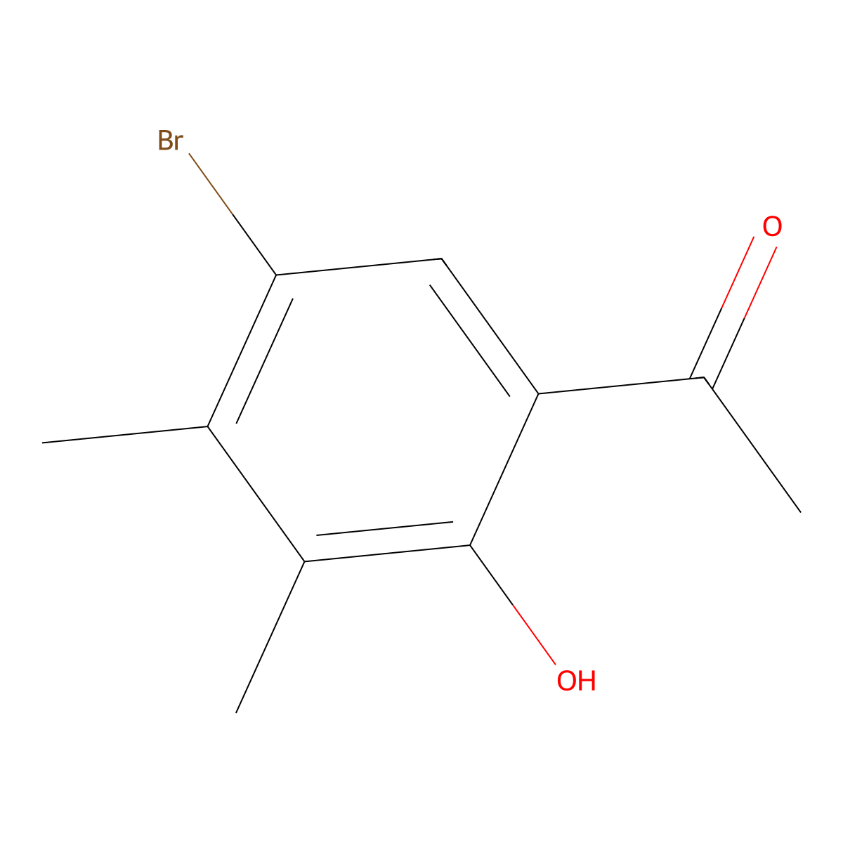1-(5-Bromo-2-hydroxy-3,4-dimethylphenyl)ethan-1-one molecular structure, CAS 319923-51-8