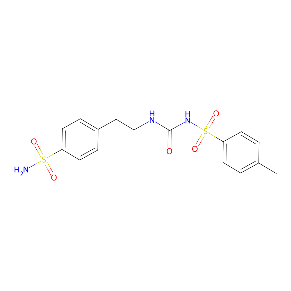 1-(4-Methylphenyl)sulfonyl-3-[2-(4-sulfamoylphenyl)ethyl]urea molecular structure, CAS 319926-53-9