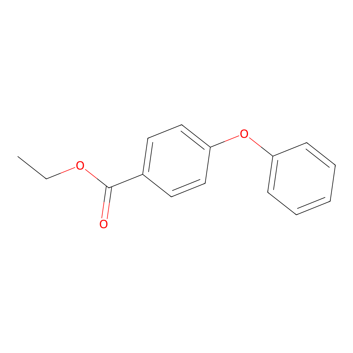 Ethyl 4-phenoxybenzoate molecular structure, CAS 31994-68-0