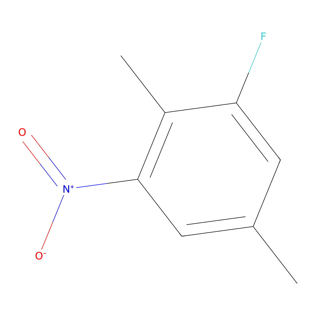 1-Fluoro-2,5-dimethyl-3-nitrobenzene molecular structure, CAS 320-73-0