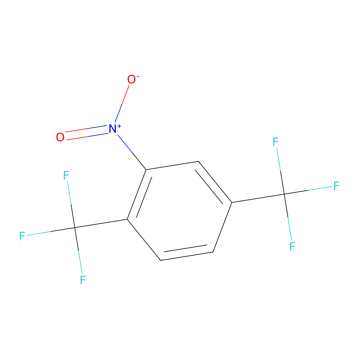 1-Nitro-2,5-bis(trifluoromethyl)benzene molecular structure, CAS 320-88-7