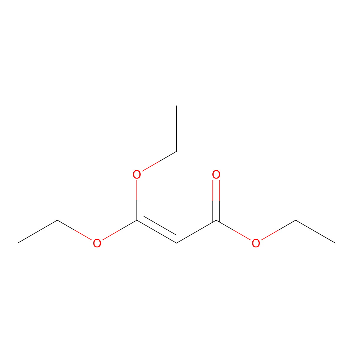 2-Propenoic acid, 3,3-diethoxy-, ethyl ester molecular structure, CAS 32002-24-7