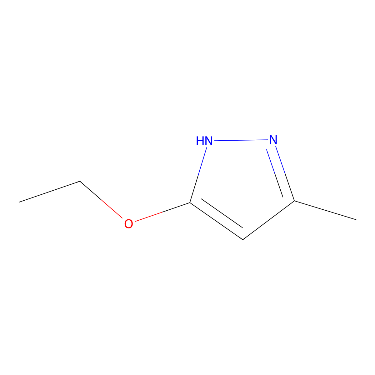5-ethoxy-3-methyl-1H-pyrazole molecular structure, CAS 3201-21-6