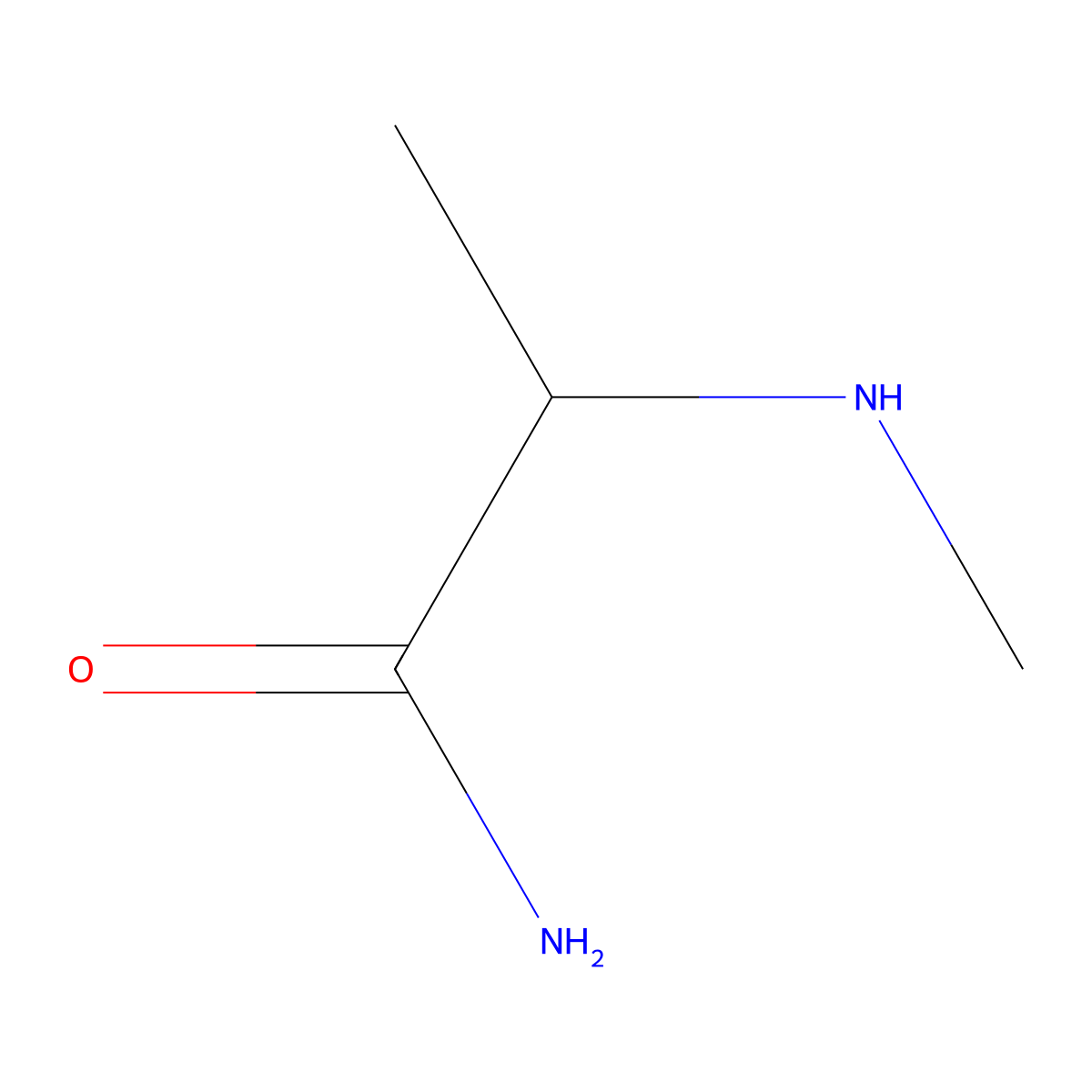 N2-Methylalaninamide molecular structure, CAS 32012-16-1