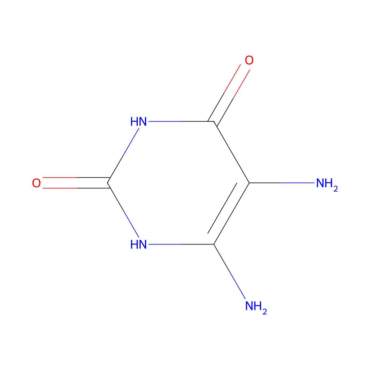 5,6-Diaminouracil molecular structure, CAS 32014-70-3