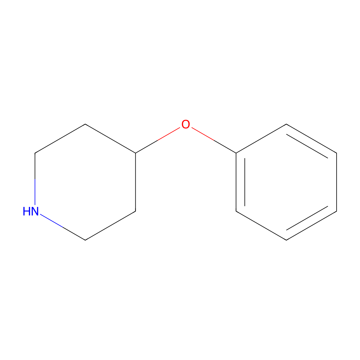 4-Phenoxypiperidine molecular structure, CAS 3202-33-3