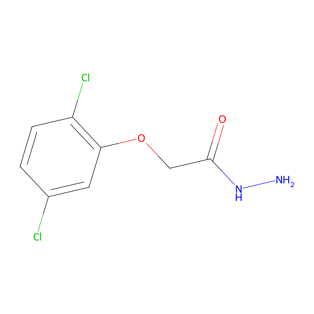 2-(2,5-Dichlorophenoxy)acetohydrazide molecular structure, CAS 32022-40-5
