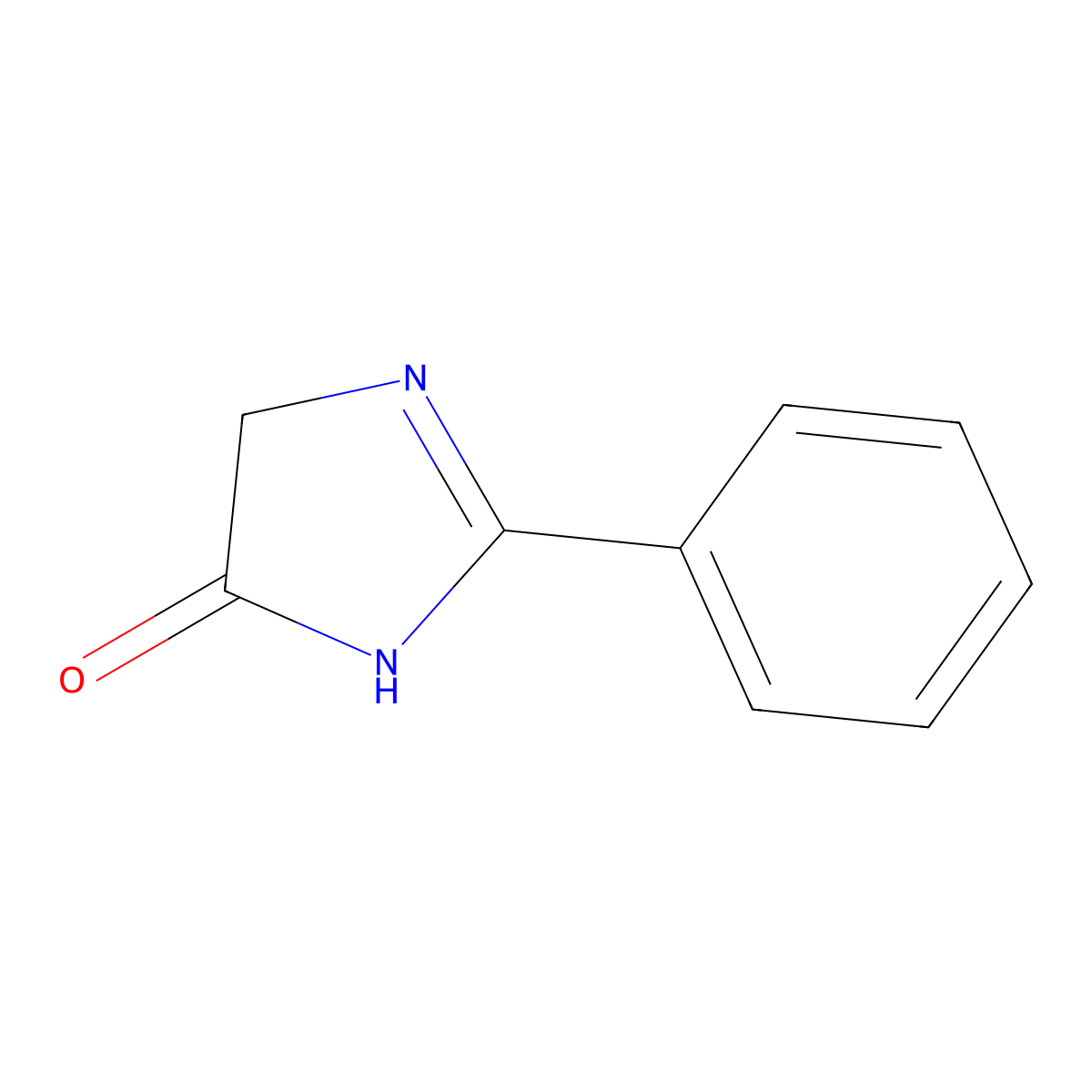 2-phenyl-4,5-dihydro-1H-imidazol-5-one molecular structure, CAS 32024-04-7