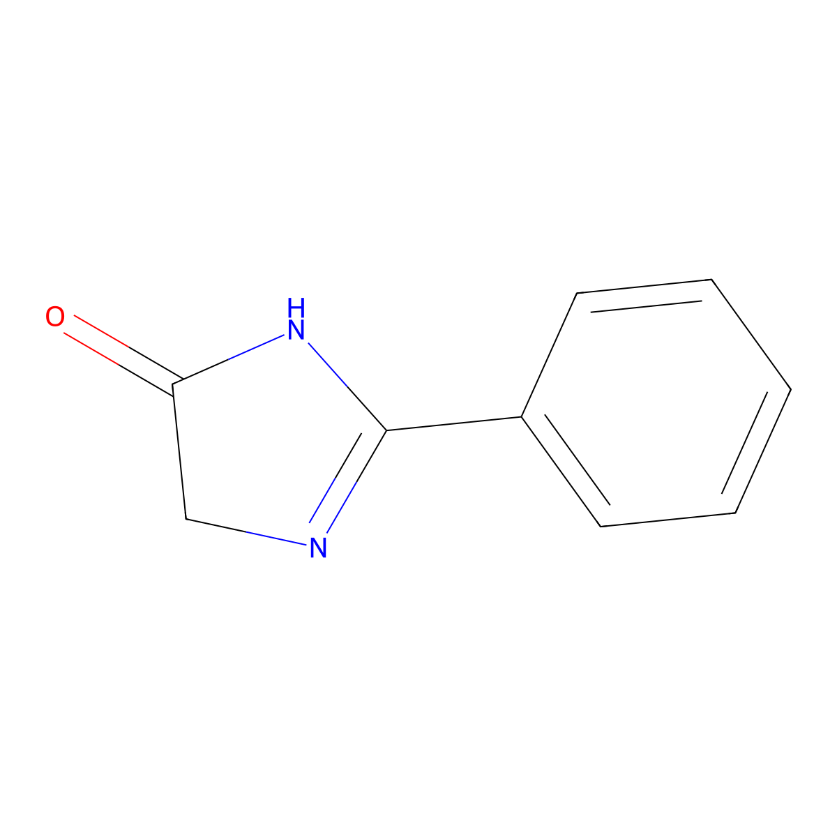 2-phenyl-4,5-dihydro-1H-imidazol-5-one molecular structure, CAS 32024-04-7