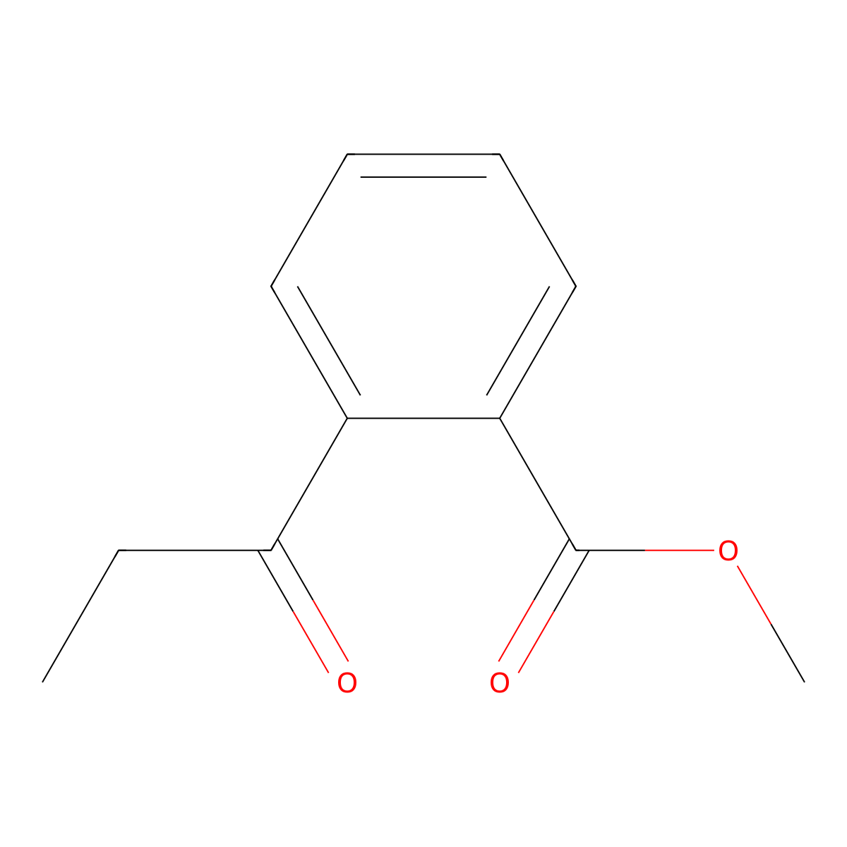 Methyl 2-propionylbenzoate molecular structure, CAS 32025-37-9