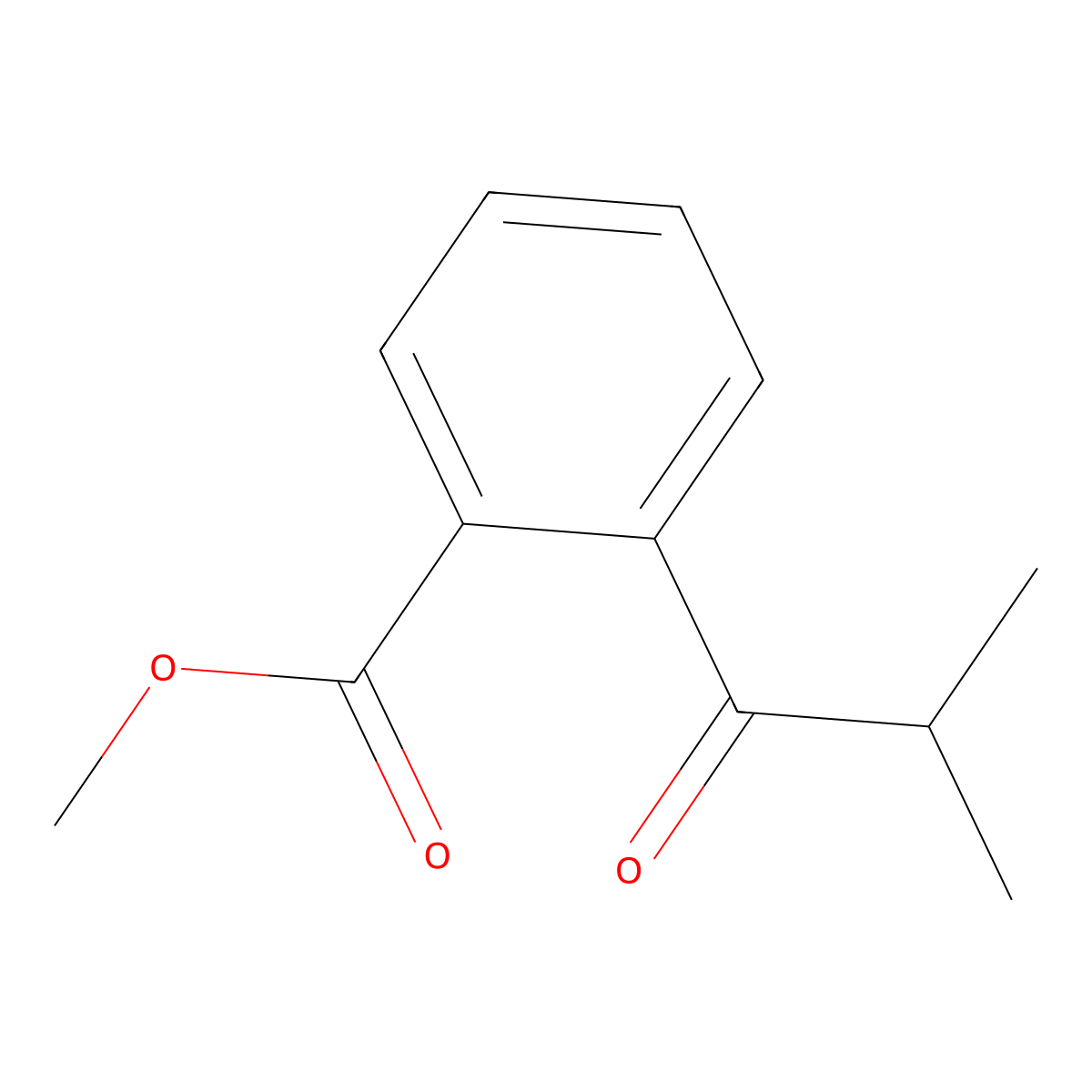 Methyl 2-(2-methylpropanoyl)benzoate molecular structure, CAS 32025-38-0