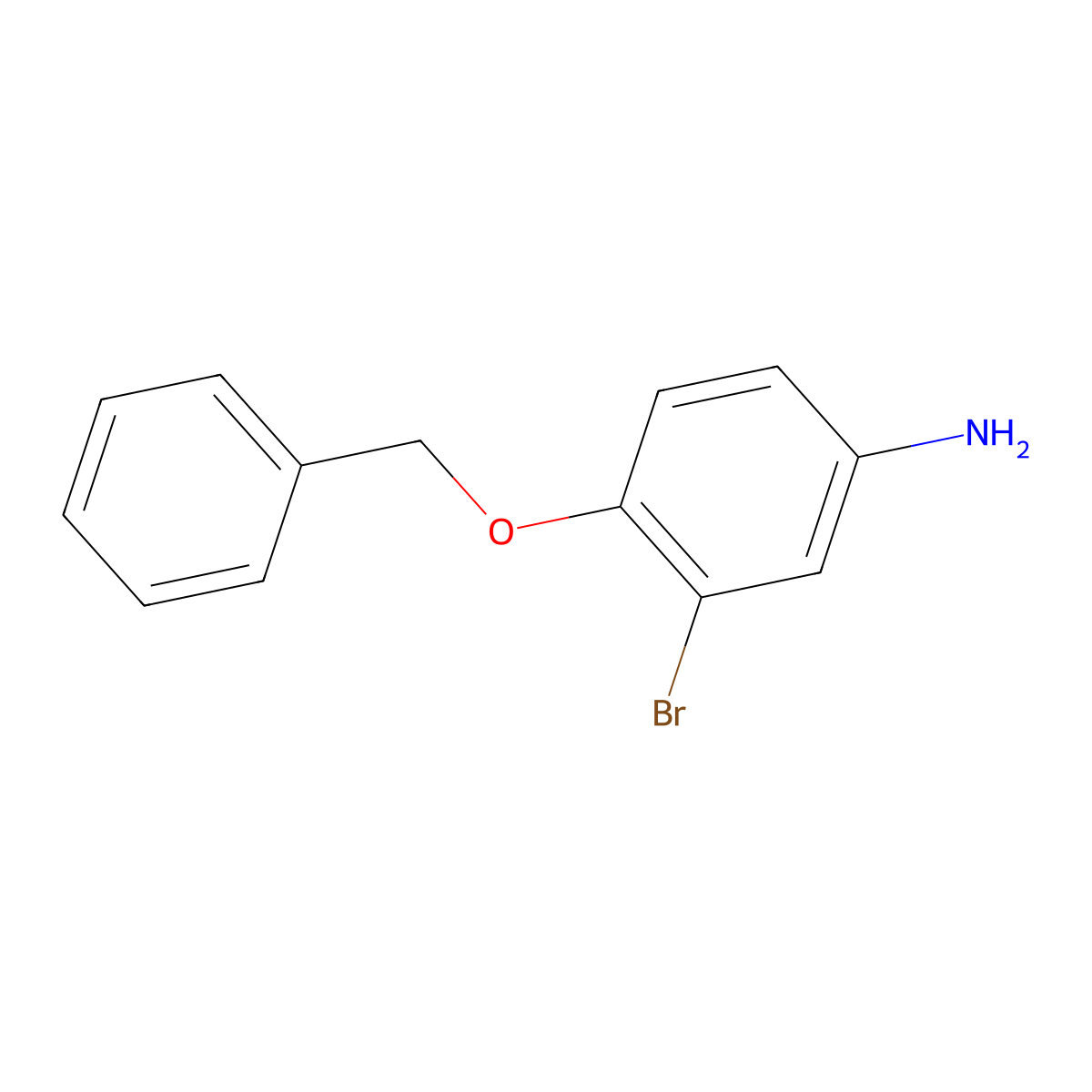4-Benzyloxy-3-bromophenylamine molecular structure, CAS 320337-15-3